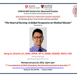 APP Grand Rounds January 2023 - The Heart of Nursing: A Global Perspective on Surgical Mission (1/23/2023) Banner